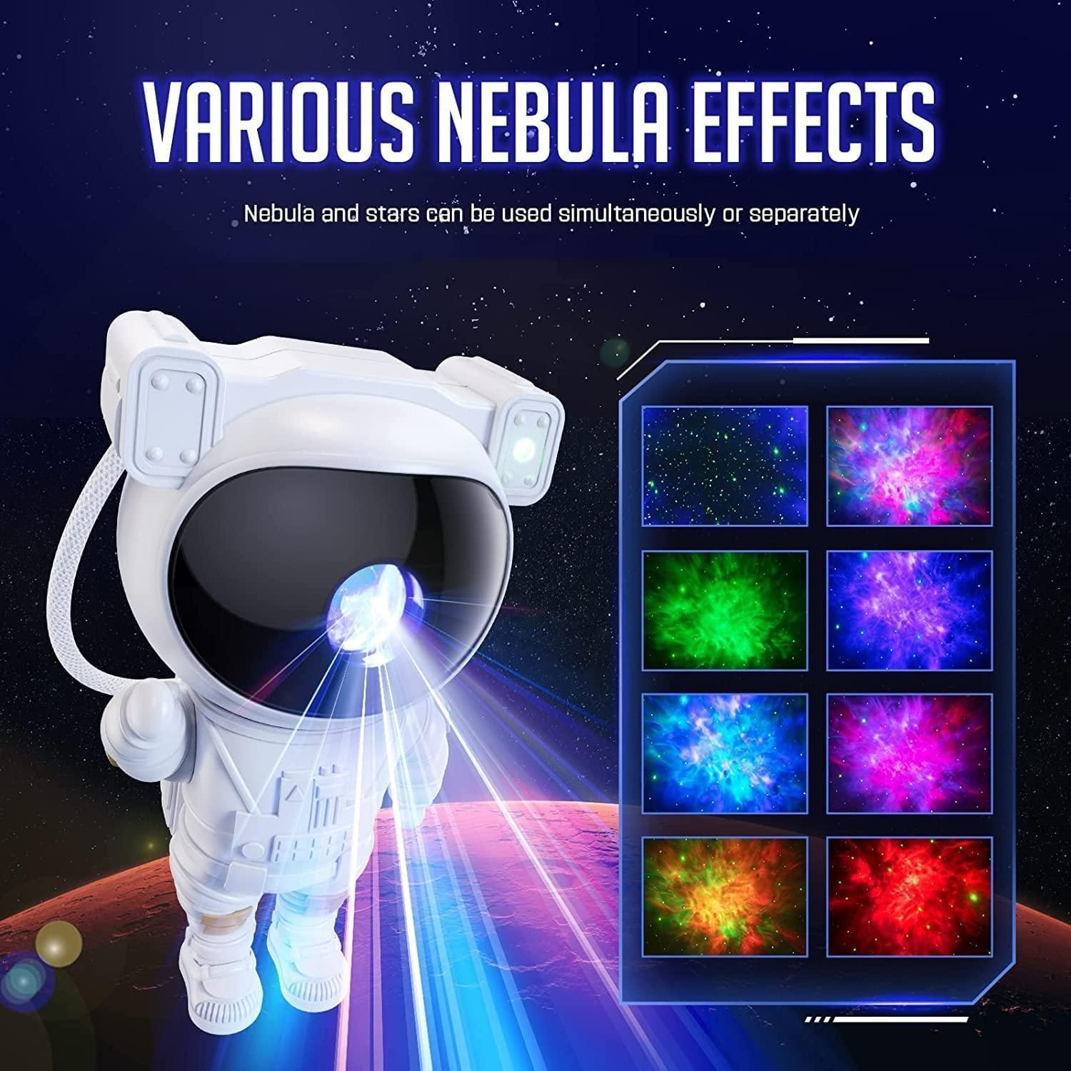Astronaut Galaxy Projector with 360° Rotating Head & Remote Control | Night Light for Kids & Home Décor