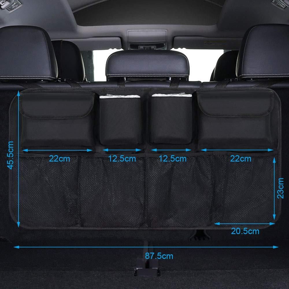 Car Back Seat Organizer – Multi-Pocket Storage Bag for Cars, Ideal for Travel & Daily Use (1 Pc)