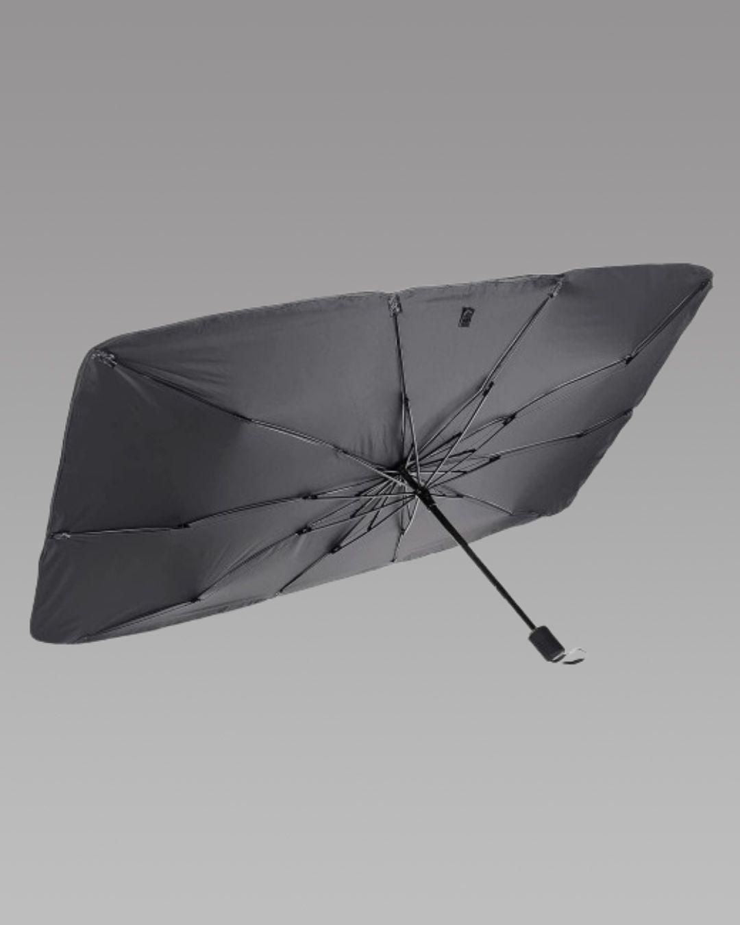 Car Windshield Sun Shade Umbrella – Foldable Thermal Insulation Sun Protector for Front Window (Black, Pack of 1)
