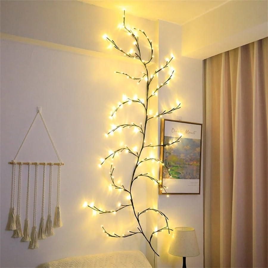Bendable Willow Tree Branch LED Lights | Assorted Color Decorative Wall Light | 1 Pack | Wall Decor