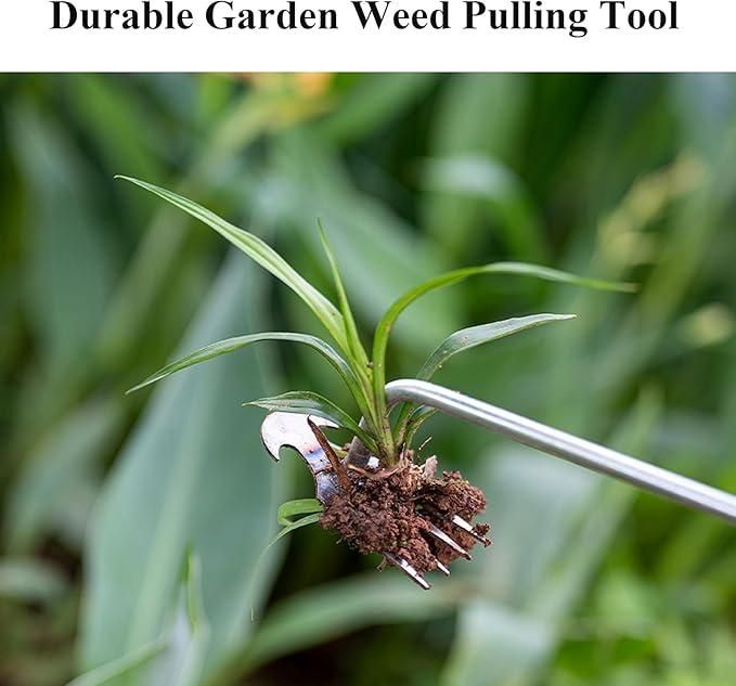 Puller Sharp Weeding Tool – Heavy-Duty Metal Manual Root Remover for Garden & Lawn Care (Pack of 1)