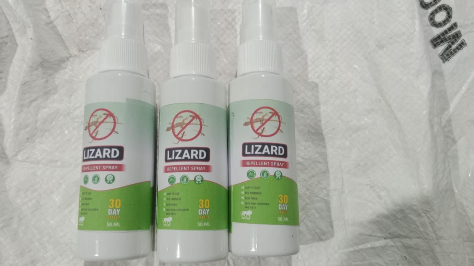 Natural Lizard Repellent Spray | Safe & Effective Indoor Use | 50ML Bottles (Pack of 3)