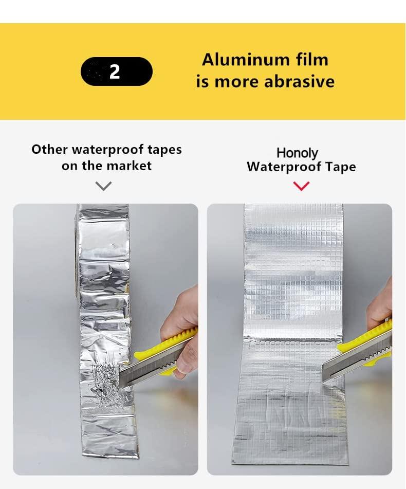 Heavy-Duty Aluminium Foil Sealant Tape | 5 Meter Roll | Waterproof, Heat-Resistant & Anti-Leak Adhesive | Pack of 1