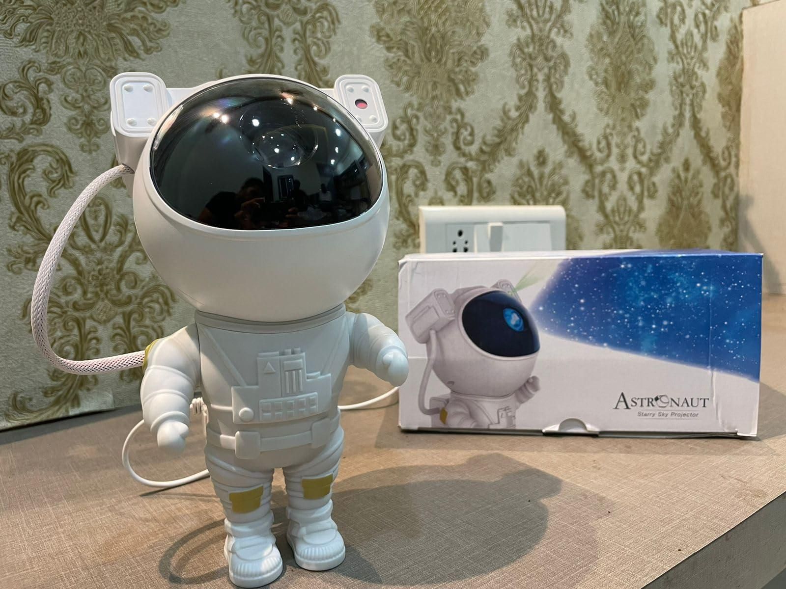 Astronaut Galaxy Projector with 360° Rotating Head & Remote Control | Night Light for Kids & Home Décor