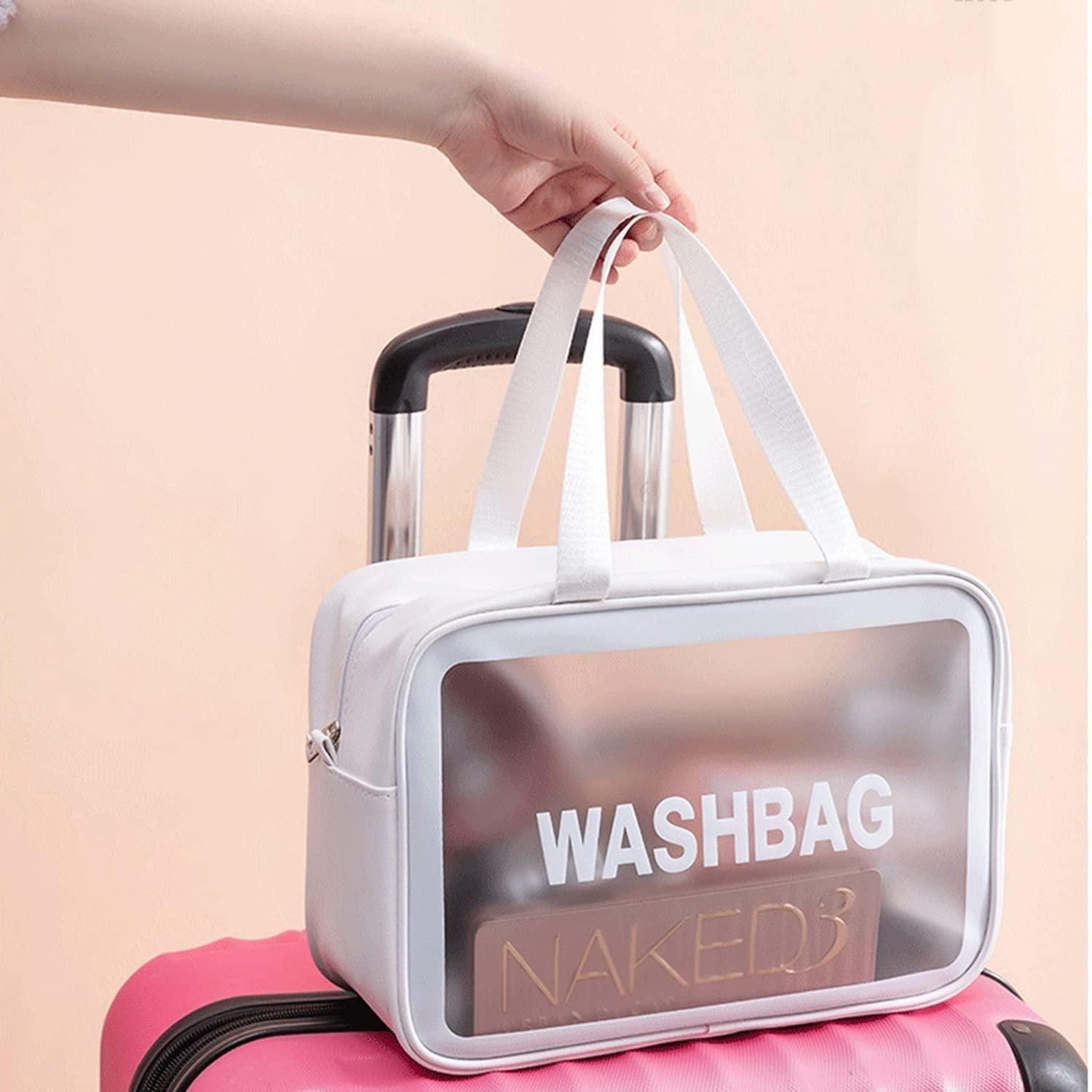 Waterproof Toiletry Travel Bags – Printed PVC Organizer Pouches for Women (Combo of 3)