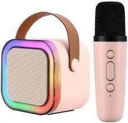 Bluetooth Karaoke Speaker with Built-in Microphone | Wireless Portable Audio System | USB Type-C | Pack of 1