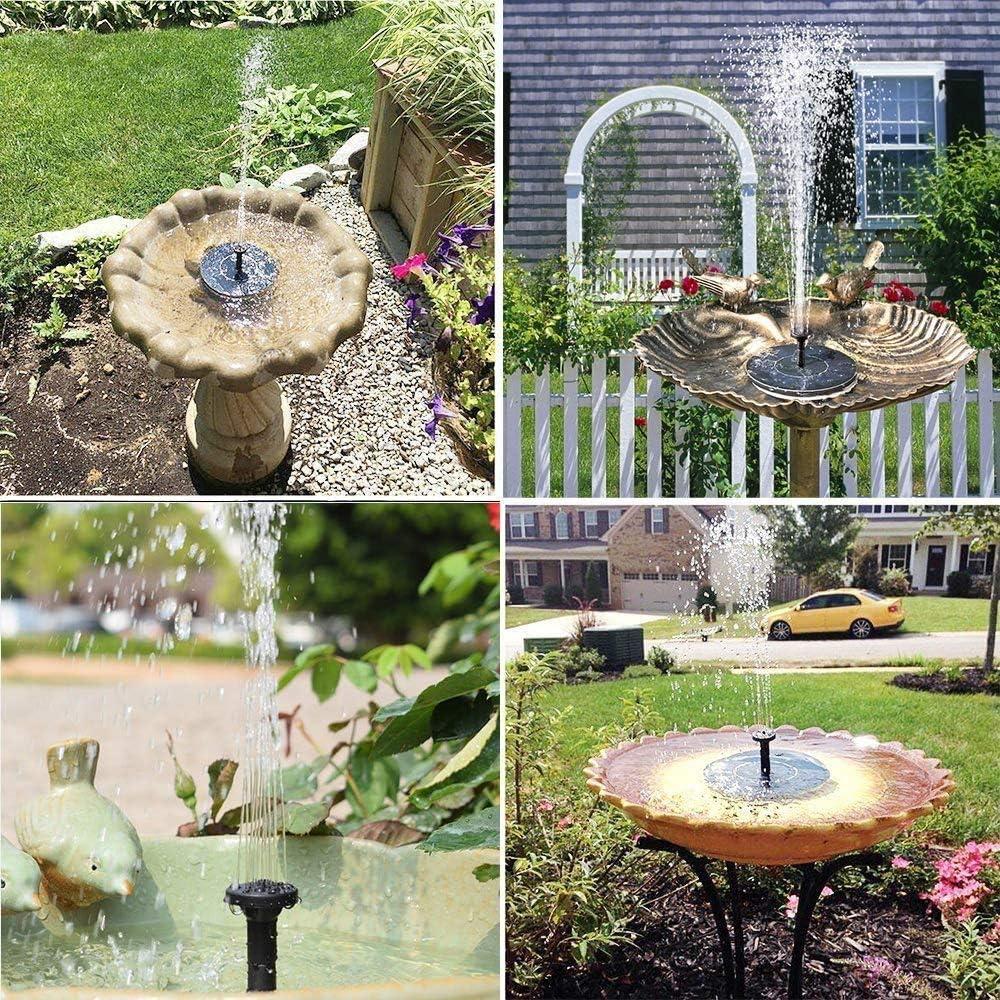 Solar Fountain Pump | Floating Solar-Powered Water Pump with 4 Nozzles | Ideal for Bird Baths, Ponds, Pools & Gardens | Pack of 1