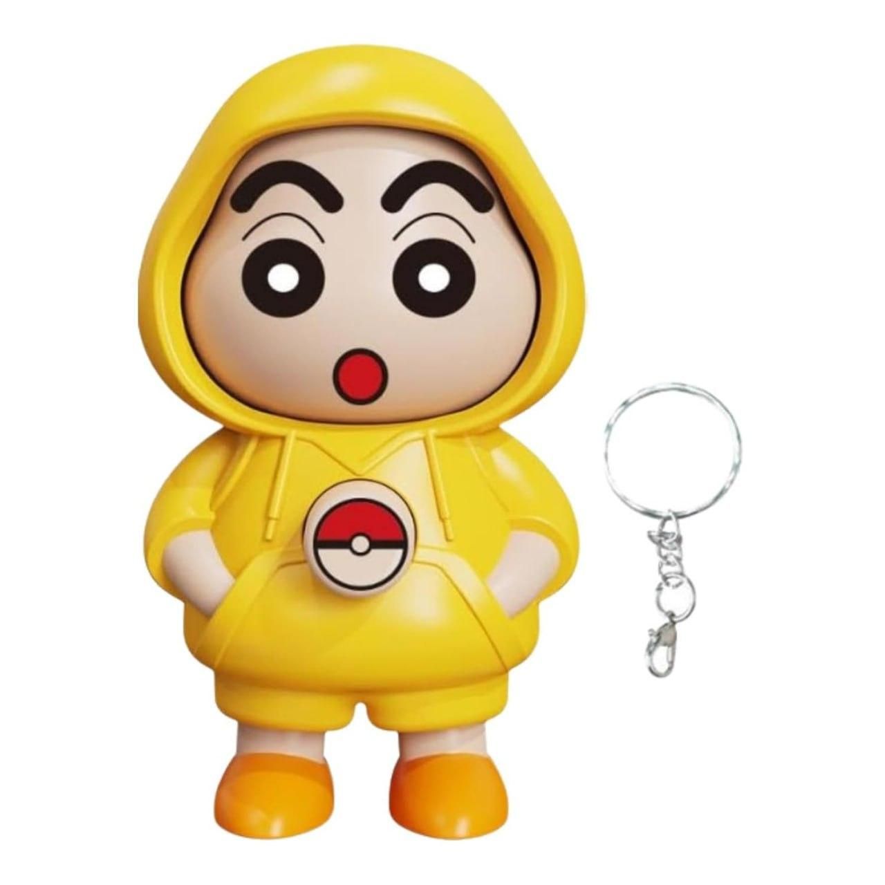 Shinchan Face Changing Keychain – Fun & Expressive PVC Character Keyring (1 Pc)