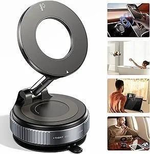 Vacuum Suction Magnetic Bracket | Compact Mobile Holder | Hands-Free Use | 1 Pc