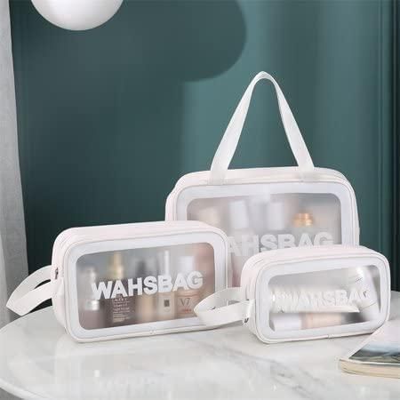 Waterproof Toiletry Travel Bags – Printed PVC Organizer Pouches for Women (Combo of 3)