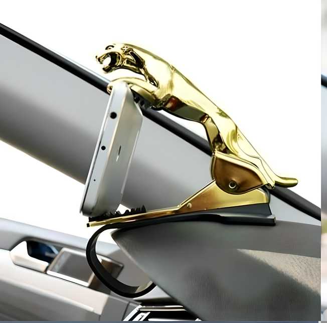 Jaguar Dashboard Phone Holder for Car  Durable Plastic Metal Mix