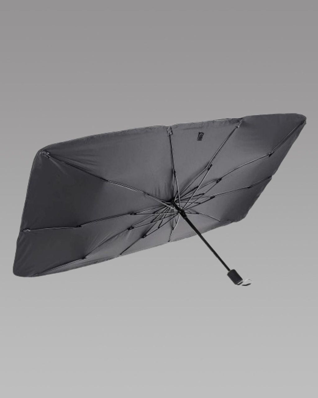 Car Windshield Sun Shade Umbrella – Foldable Thermal Insulation Sun Protector for Front Window (Black, Pack of 1)