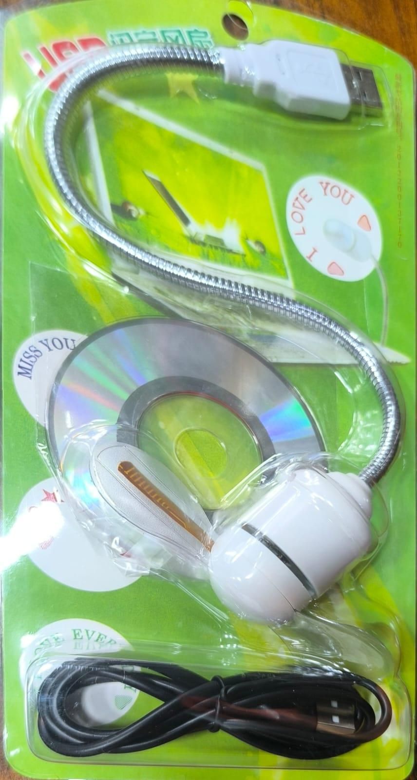 Programmable USB LED Message Fan | Custom Text Display with CD Software | Pack of 1