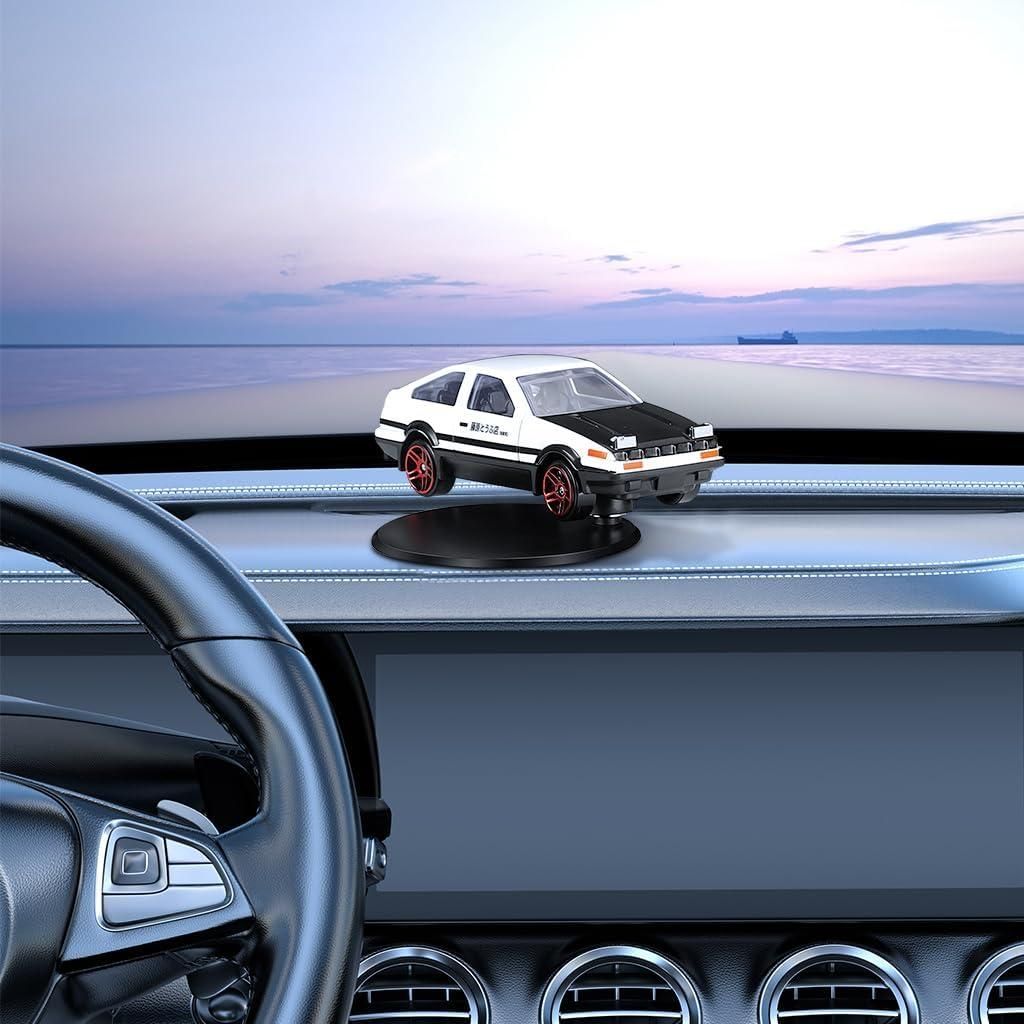 Decorative Car Model with Self-Adhesive Base – Plastic Dashboard Accessory (Pack of 1)