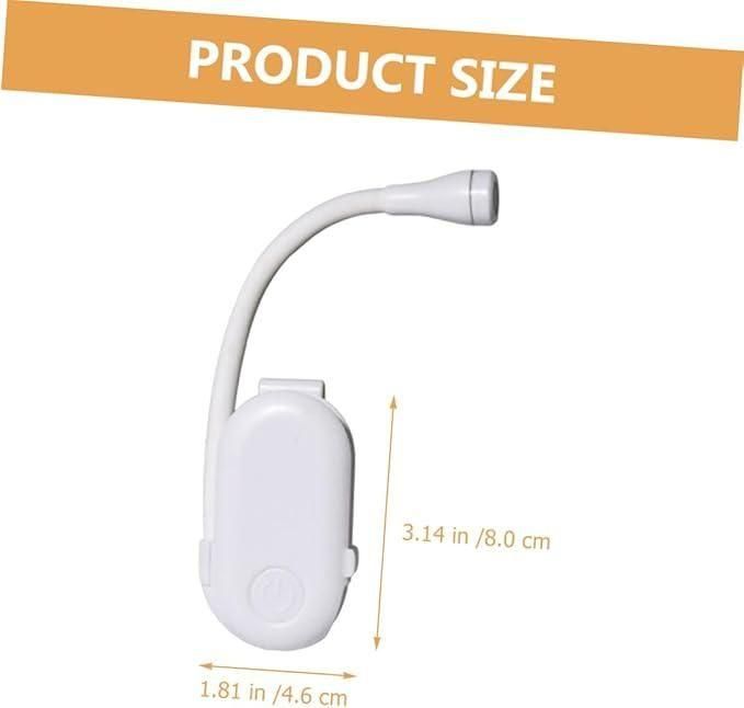 360° Flexible LED Book Light with Clip | USB Rechargeable | 3 Color Modes | Eye-Friendly Design