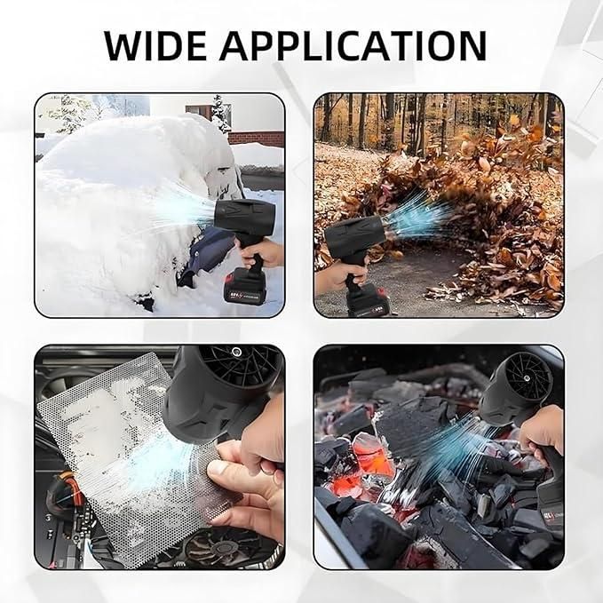 Cordless Turbo Jet Blower – Powerful Handheld Electric Air Blower for Dust, Car Wash & Snow Removal (1 Pc)