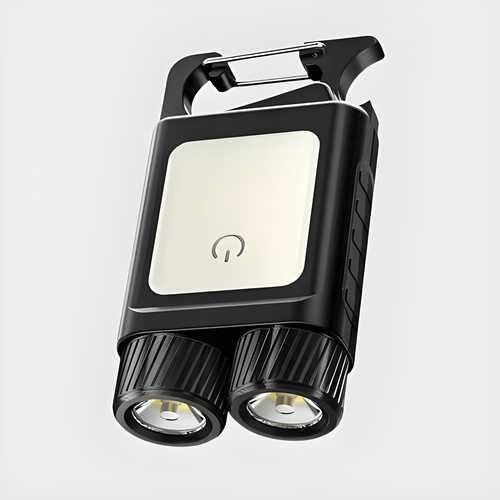Mini LED Flashlight Keychain | USB Rechargeable Torch with Bottle Opener | Travel & Camping Essential