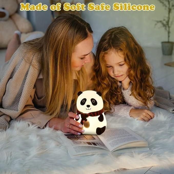 Touch Sensor Panda Lamp | Silicone Night Light for Kids | 7 Color LED Mood Light | 1 Pc
