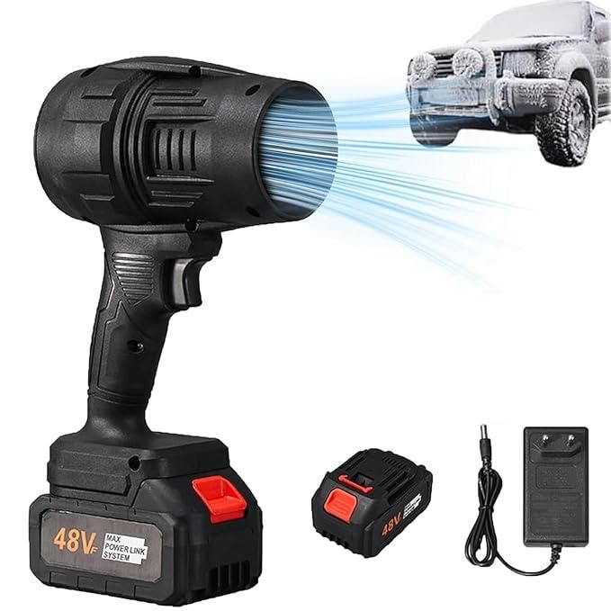 Cordless Turbo Jet Blower – Powerful Handheld Electric Air Blower for Dust, Car Wash & Snow Removal (1 Pc)