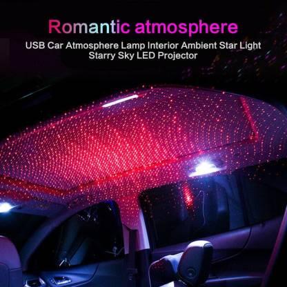 Star Fancy USB Night Light – Flexible Laser Projection Lamp with Multiple Lighting Effects | Atmosphere Lamp for Car & Room Décor (Black)