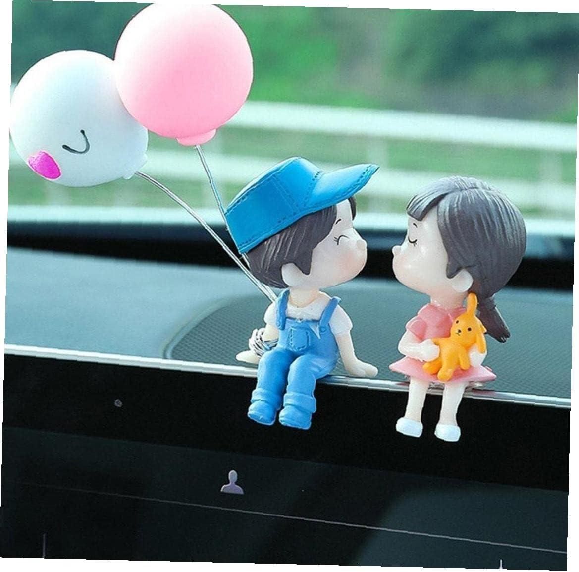 Couple Car Decoration Showpiece | Cute Cartoon Lovers | Romantic Dashboard or Table Decor | Pack of 1