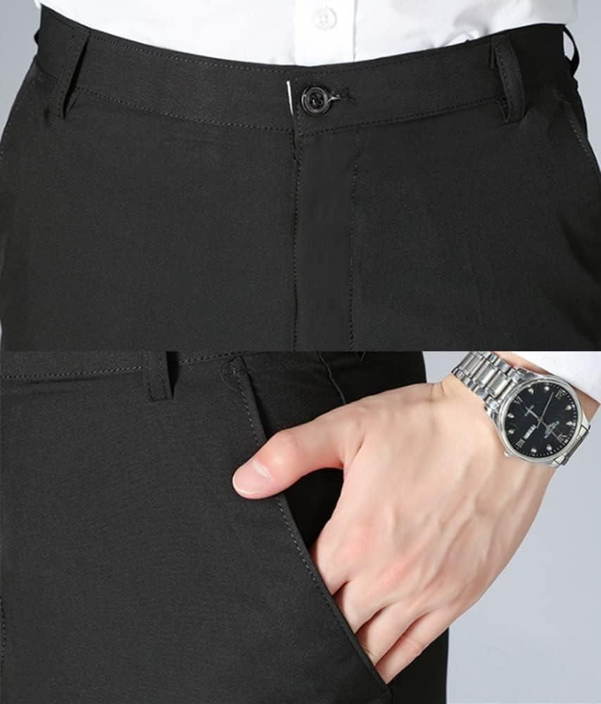 Men’s High Elasticity Classic Cotton Pants | Solid Colors | Comfortable Everyday Wear | Pack of 3