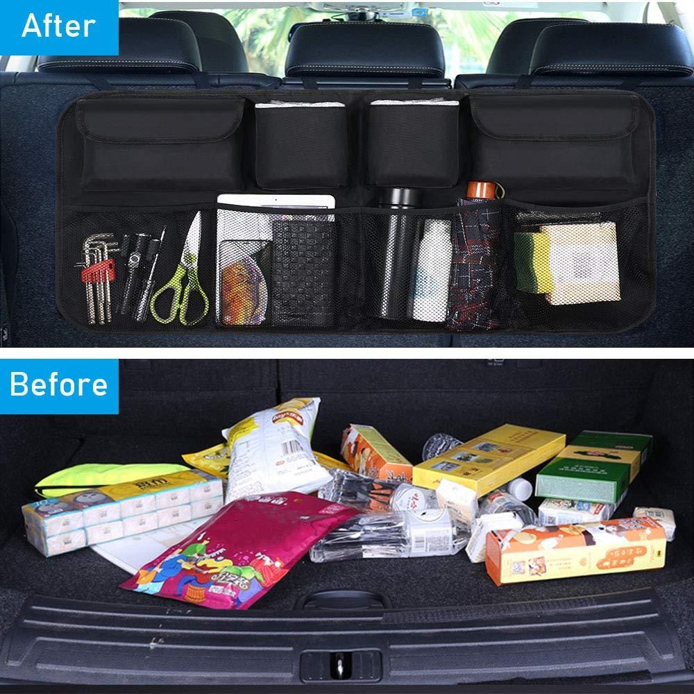 Car Back Seat Organizer – Multi-Pocket Storage Bag for Cars, Ideal for Travel & Daily Use (1 Pc)
