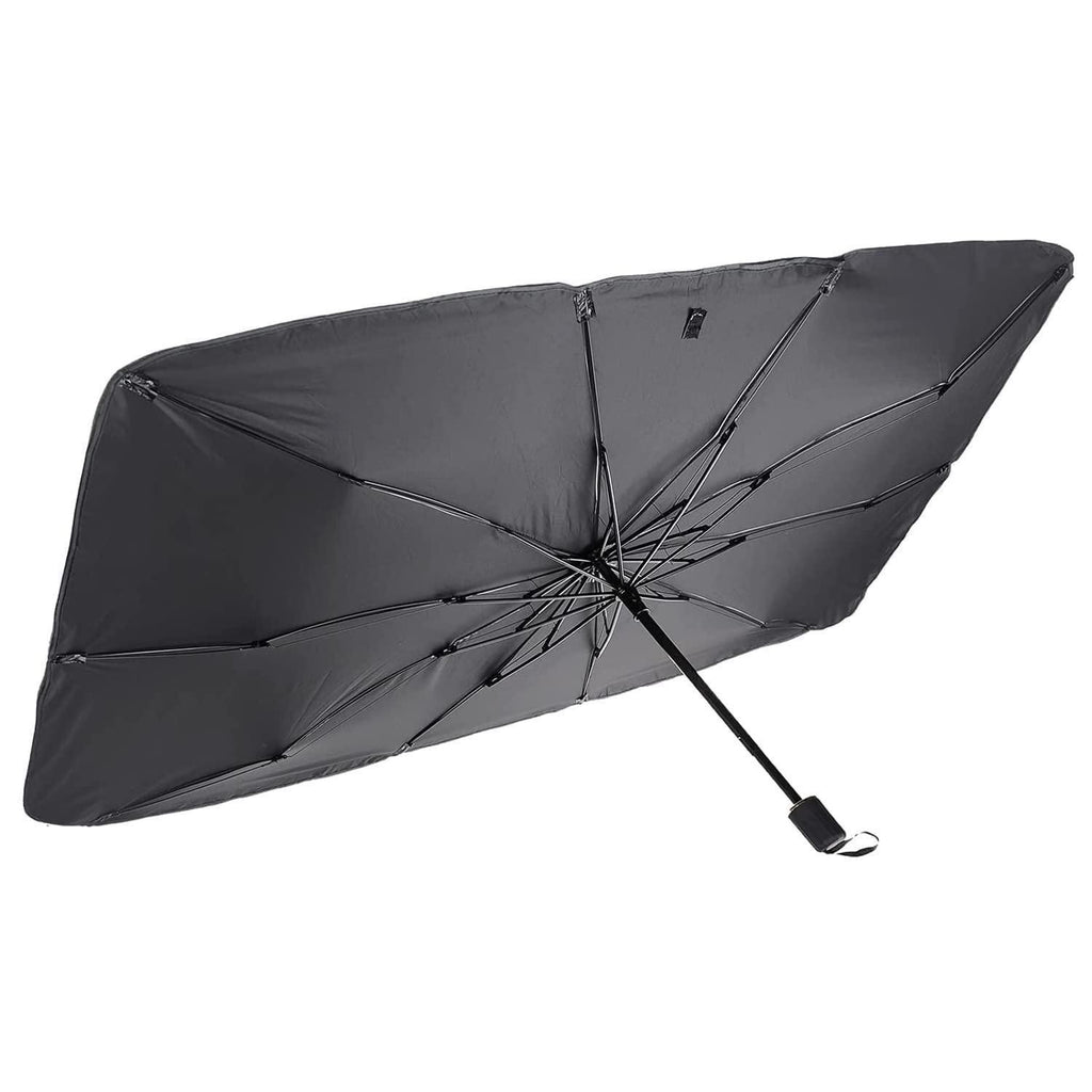 Car Windshield Sun Shade Umbrella – Foldable Thermal Insulation Sun Protector for Front Window (Black, Pack of 1)