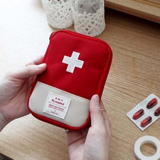 Portable Travel Medicine Bag – Compact First Aid & Pill Organizer Pouch for Men & Women (1 Pc)