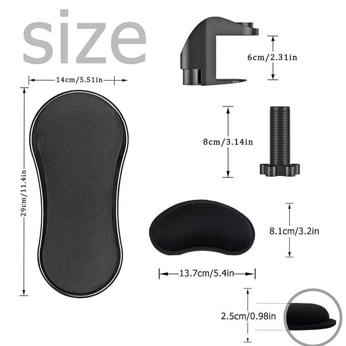 Adjustable Wrist & Arm Support Pad | Ergonomic Desk Extender to rest your Arm | Pack of 1