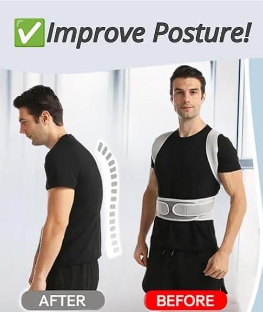 Adjustable Posture Corrector – Back & Shoulder Support Brace for Men & Women | Universal Size (Pack of 1)