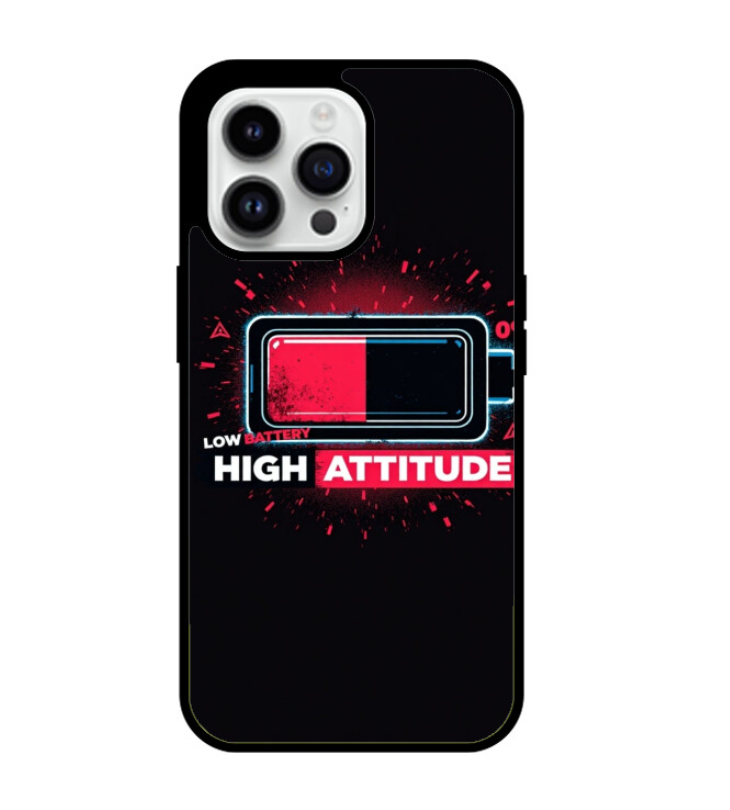 iPhone 14 Series Glass Case – "High Attitude" Premium Glossy Finish | 360° Protection + Wireless Charging Compatible